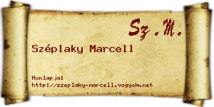 Széplaky Marcell névjegykártya